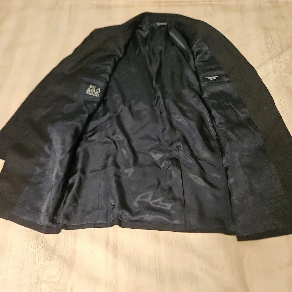 Jos A Banks Mens Size 41R Wool Blqzer Sport Coat Dark Navy Blue